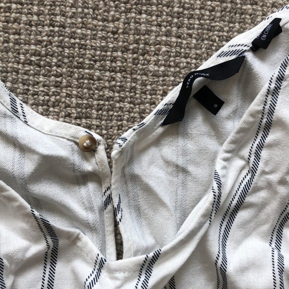 Striped linen romper - never worn! - Picture 3 of 4